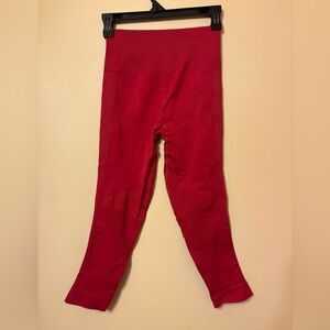 Lululemon Athletica Red cropped Leggings